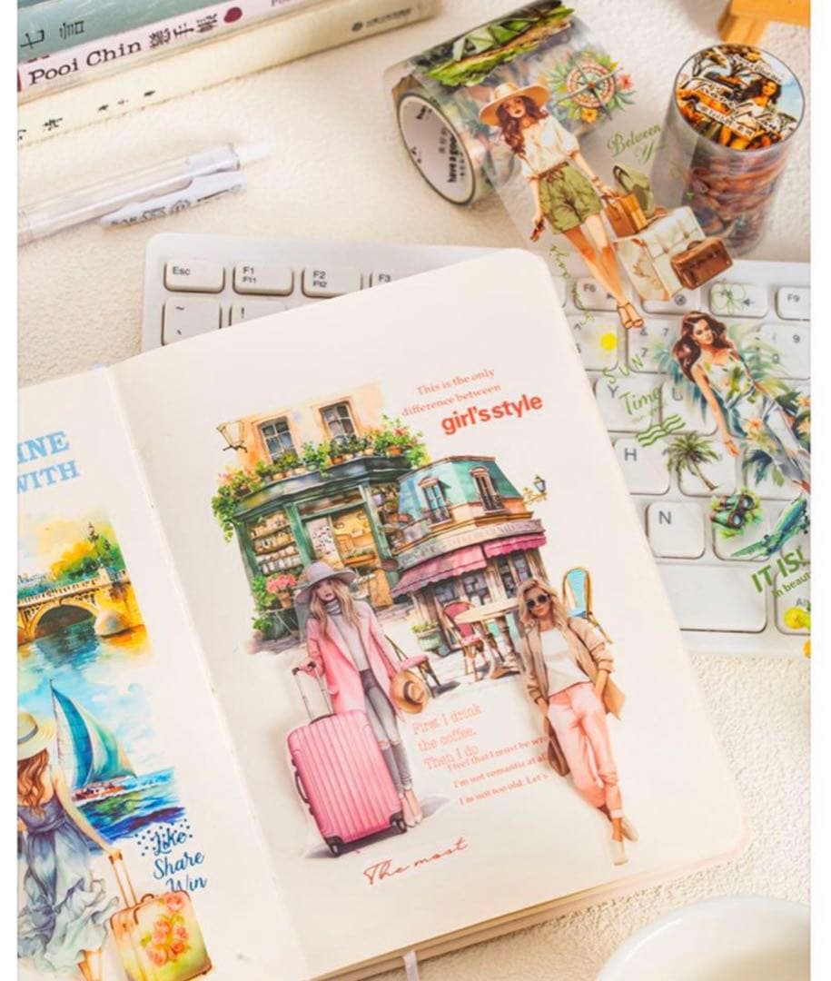 人物マステ46本まとめ売り〔新品〕