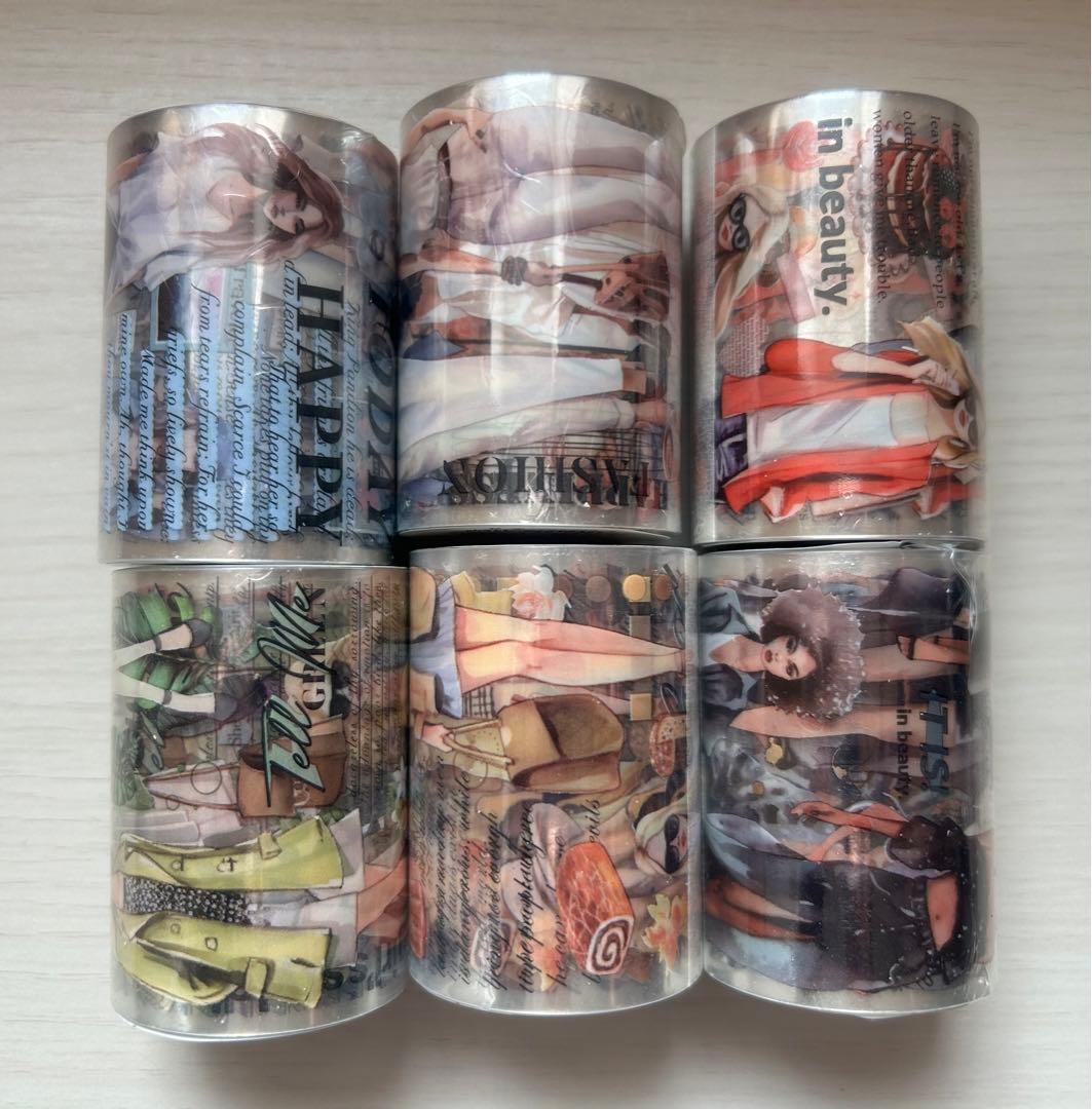 人物マステ46本まとめ売り〔新品〕