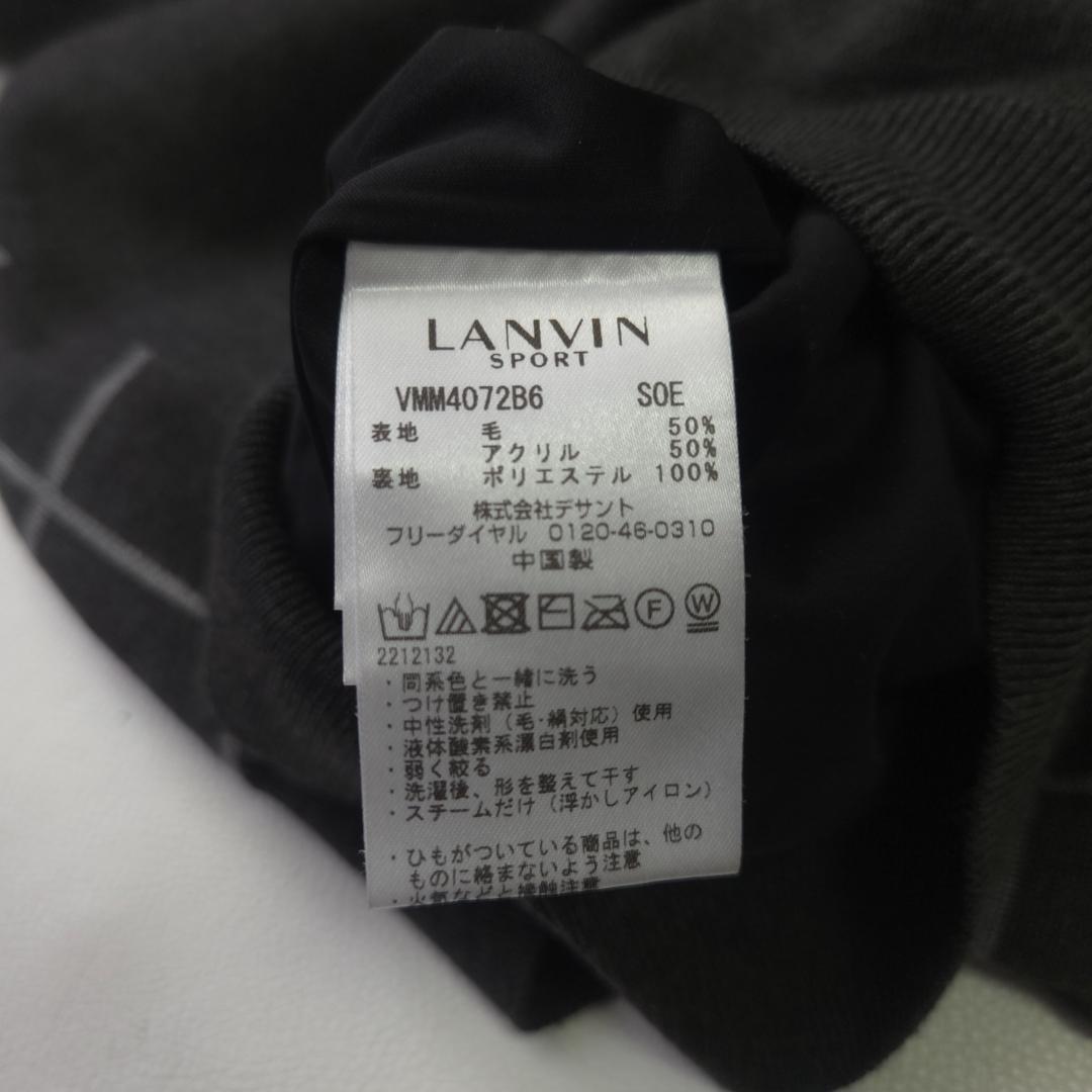 ランバン　ランバンスポール　Ｖネック　ニット　グレー　メンズ　38 ゴルフウェア