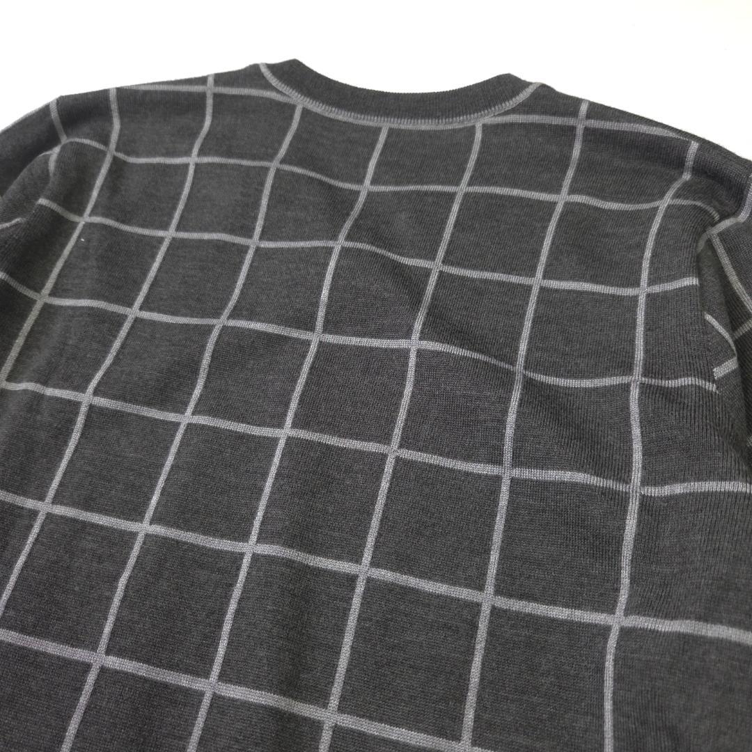 ランバン　ランバンスポール　Ｖネック　ニット　グレー　メンズ　38 ゴルフウェア