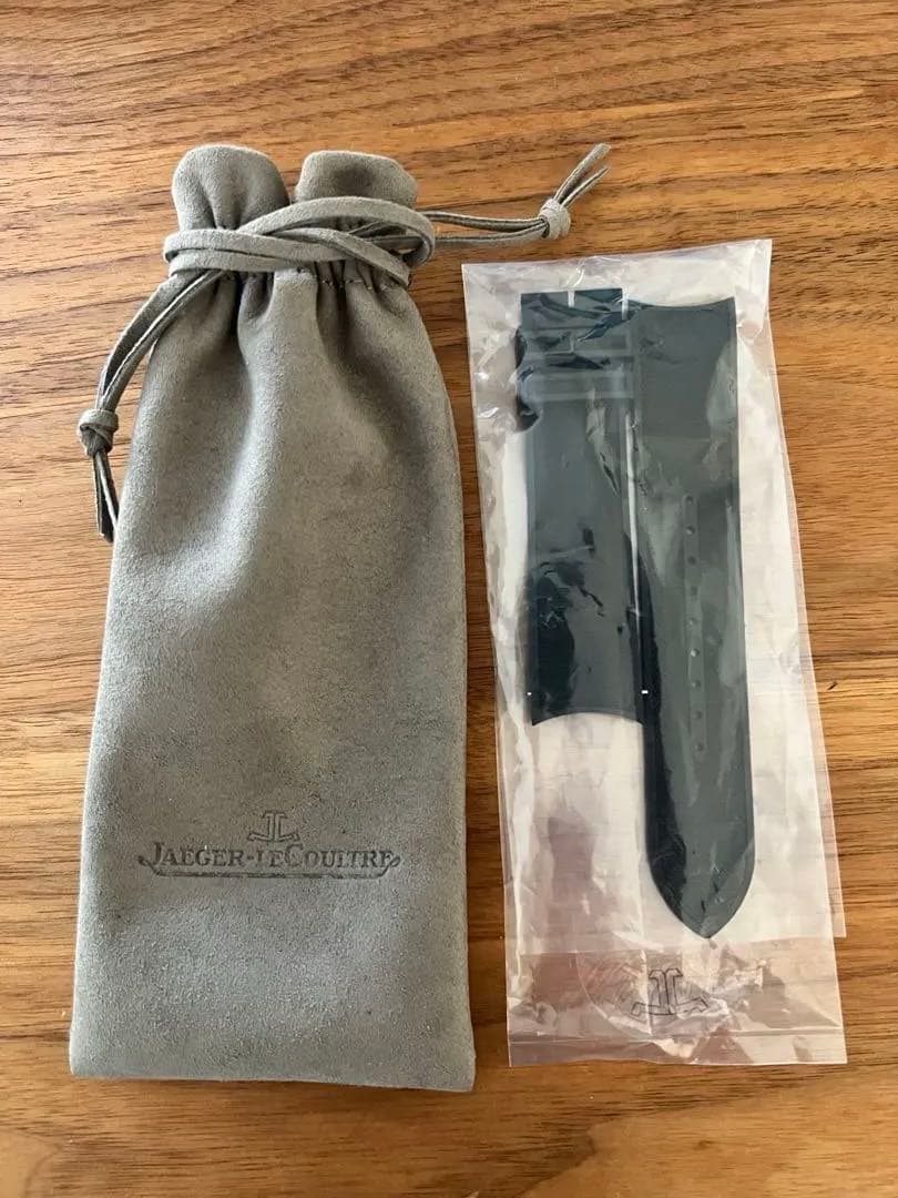 【新品未使用】ジャガールクルト ポラリスデイト ラバーベルト黒21/20