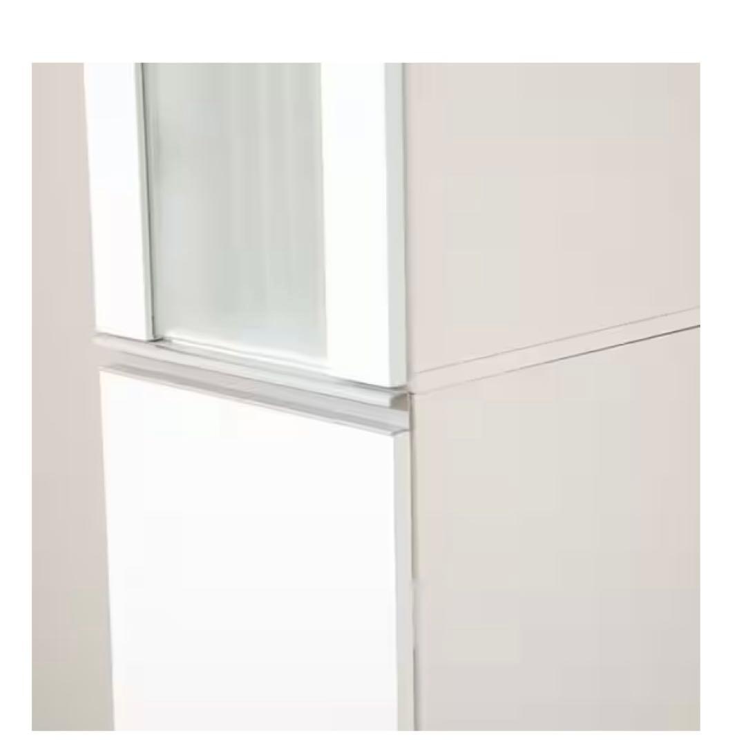 ニトリ　キッチン　棚　ガラス戸　スリム　ホワイト スリム収納　食器棚　30cm