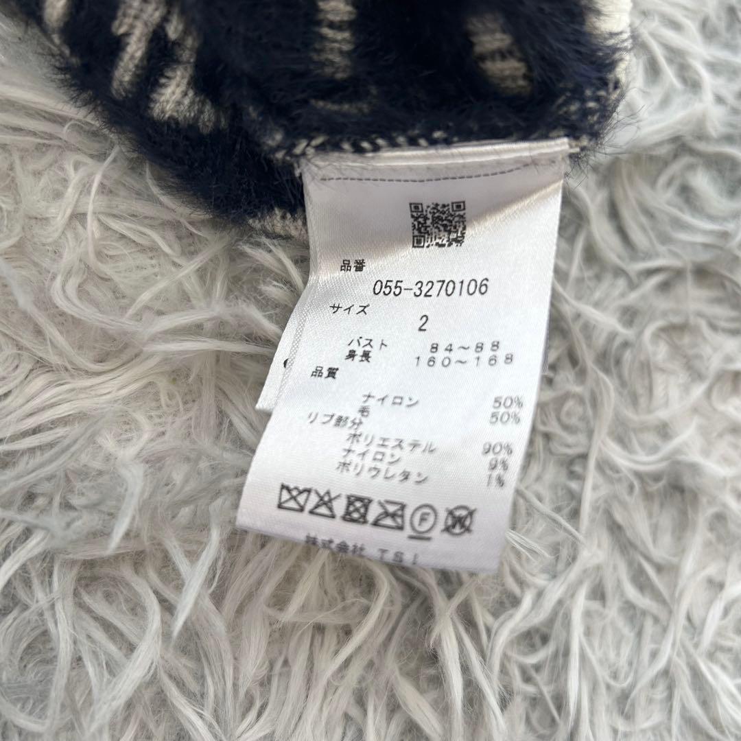 新品　パーリーゲイツ　パーカー　ニット　スカート　ウール　ウエストゴム　サイズ2