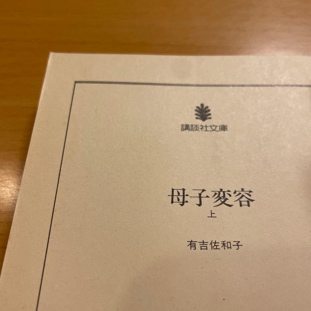 【絶版・希少・２冊組】 母子変容 上 下 有吉佐和子 講談社文庫 【匿名配送】