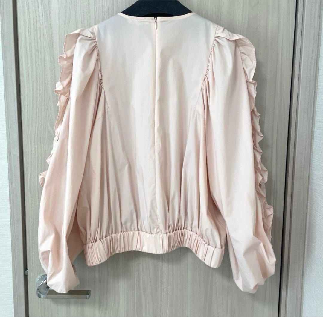 yori フリルスリーブ　ブラウス　ピンク　美品