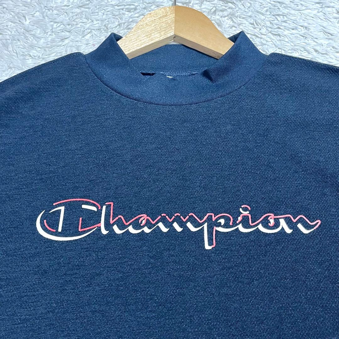 champion チャンピオン モックネック ゴルフウェア メンズ 黒 XL