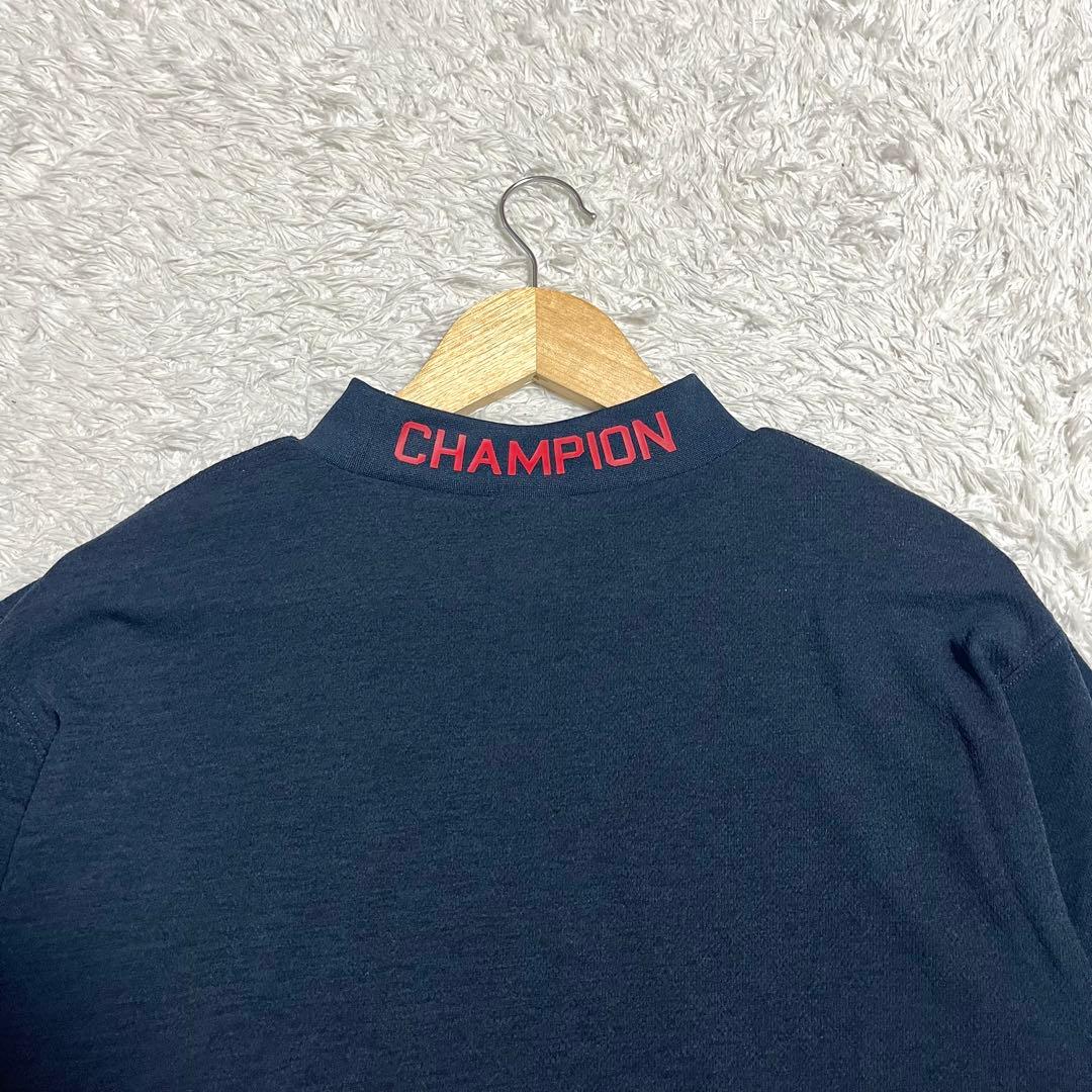 champion チャンピオン モックネック ゴルフウェア メンズ 黒 XL