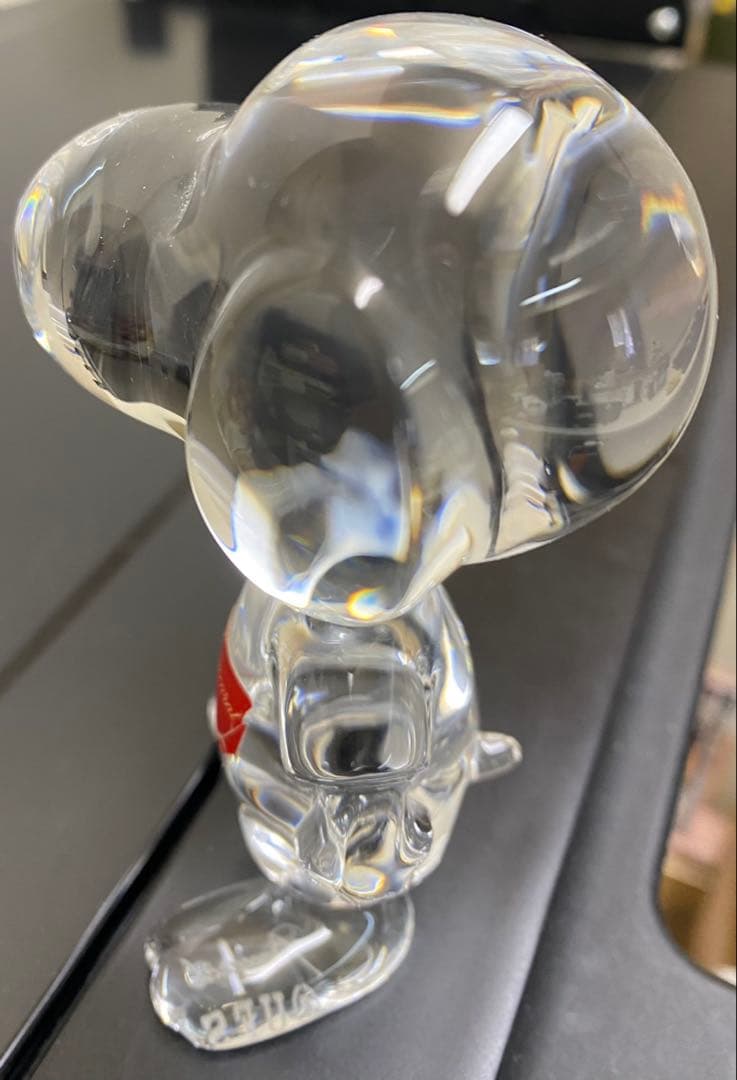 バカラBaccarat SNOOPY スヌーピー クリスタル 置物