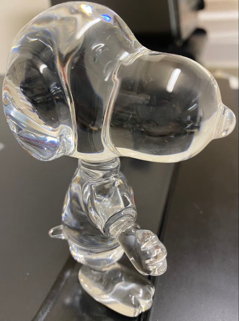 バカラBaccarat SNOOPY スヌーピー クリスタル 置物
