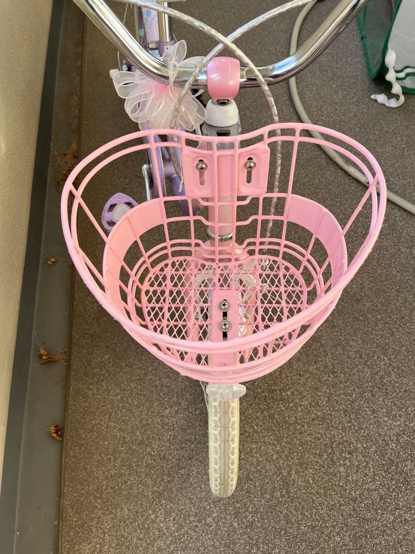 幼児用自転車 パープル・ピンク 16インチ　メゾピアノ　引取り限定