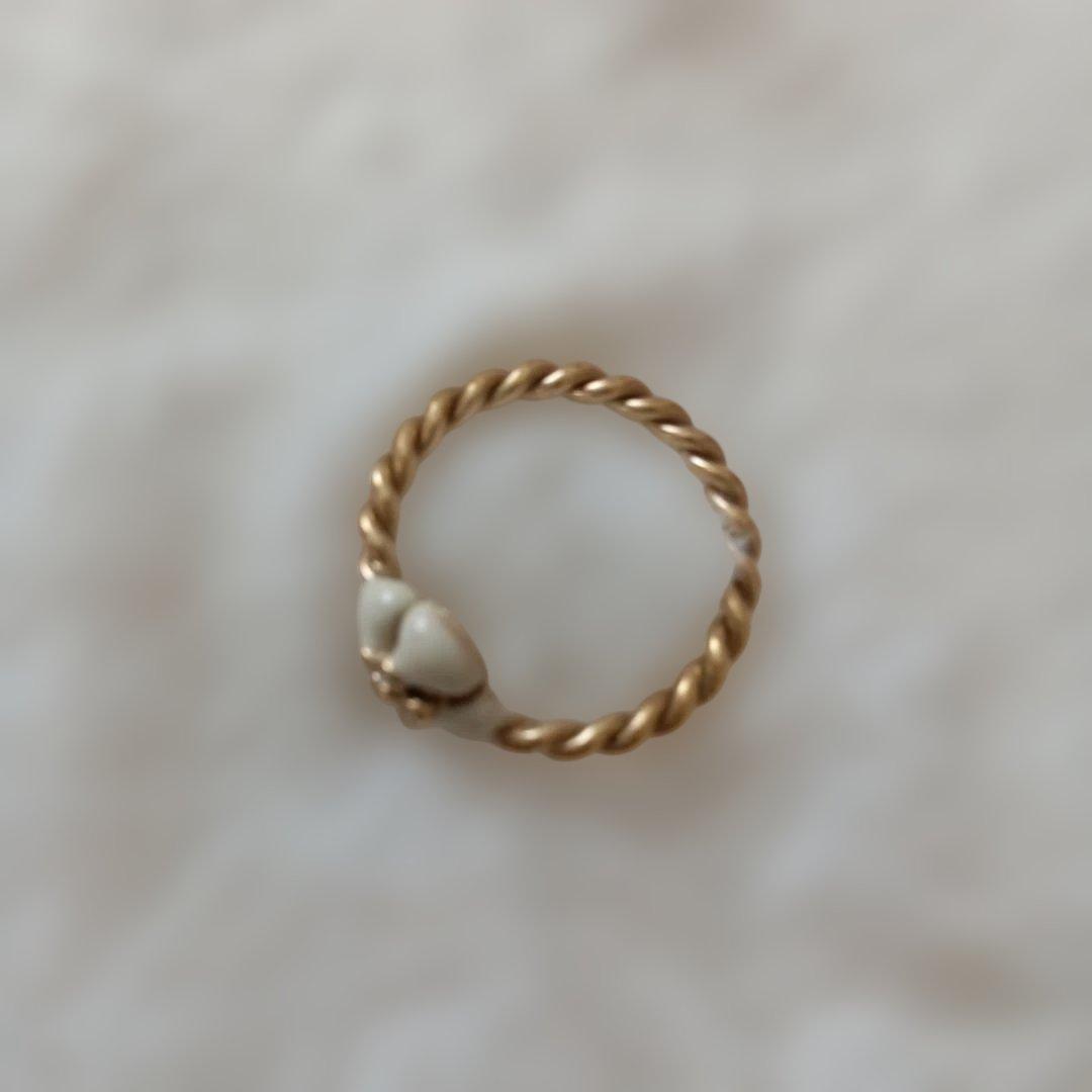 【売り尽くし価格】CHANEL フラワーモチーフ リング 11号訳あり