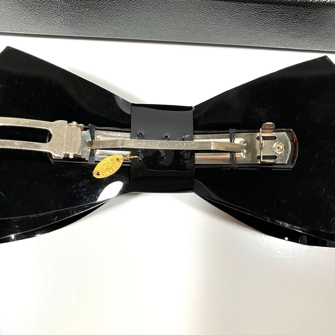 ✨値下げOK✨ CHANEL シャネル ヘア バレッタ ビッグ リボン ブラック