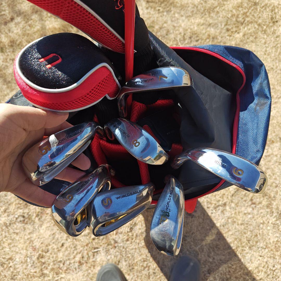 ARNOLD PALMER キャディバッグ アイアンセット付き　フレックスS