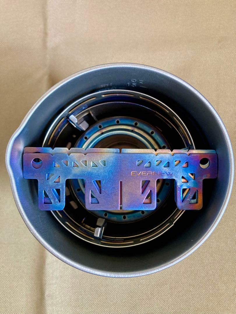 エバニュー チタン マグポット500 アルスト スタンドDX 五徳 燃料セット