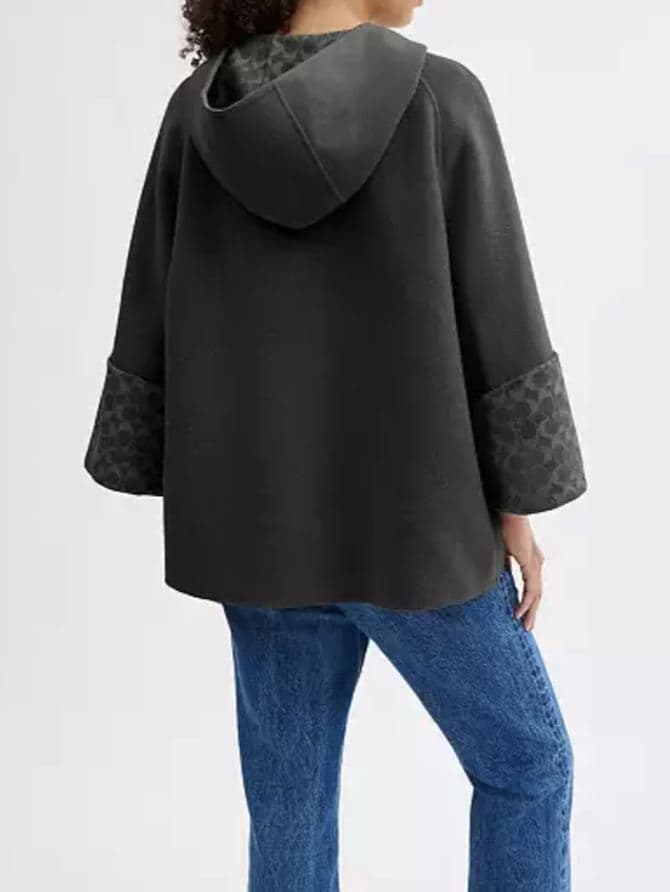 COACH ウール ケープコート　サイズXS/S