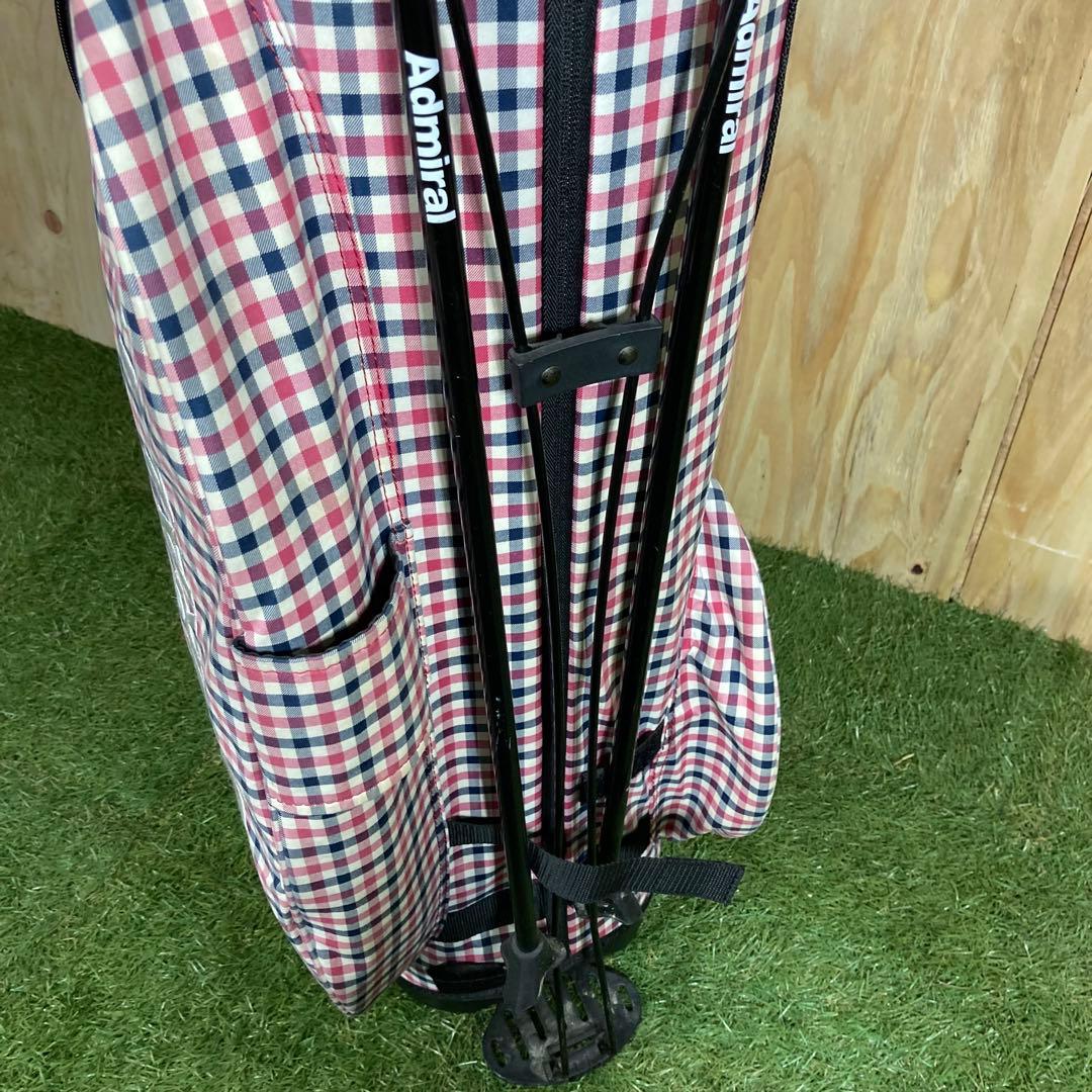 Admiral レディースキャディバッグ チェック柄