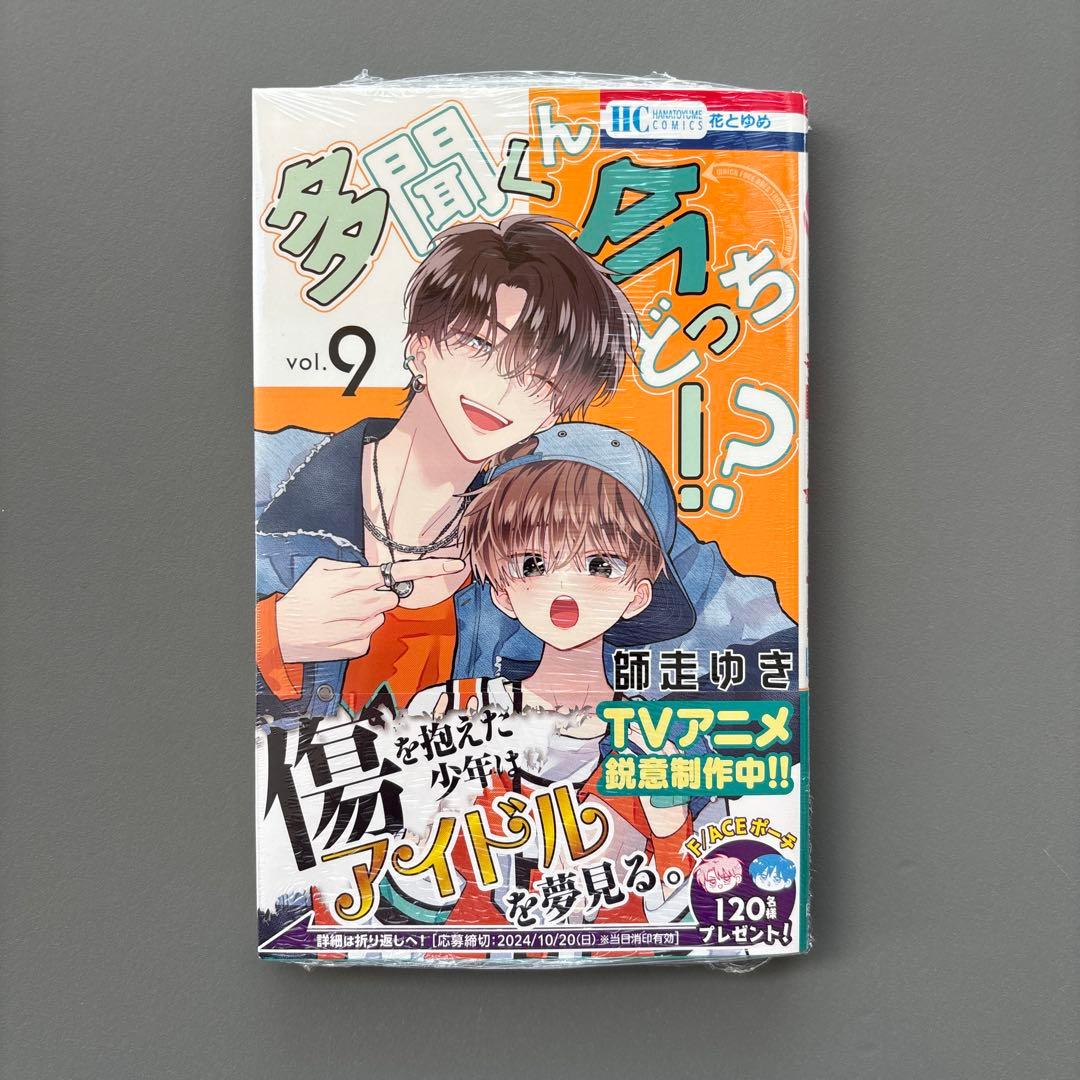 多聞くん今どっち!? 9巻ポストカード 特典 花とゆめ 付録 アクリルスタンド