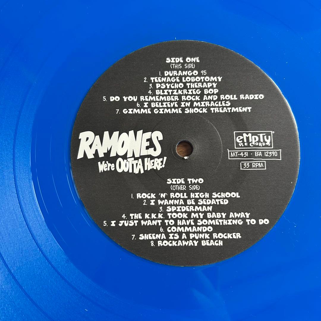 Ramones We're Outta Here! レコード 赤マーブル 青盤
