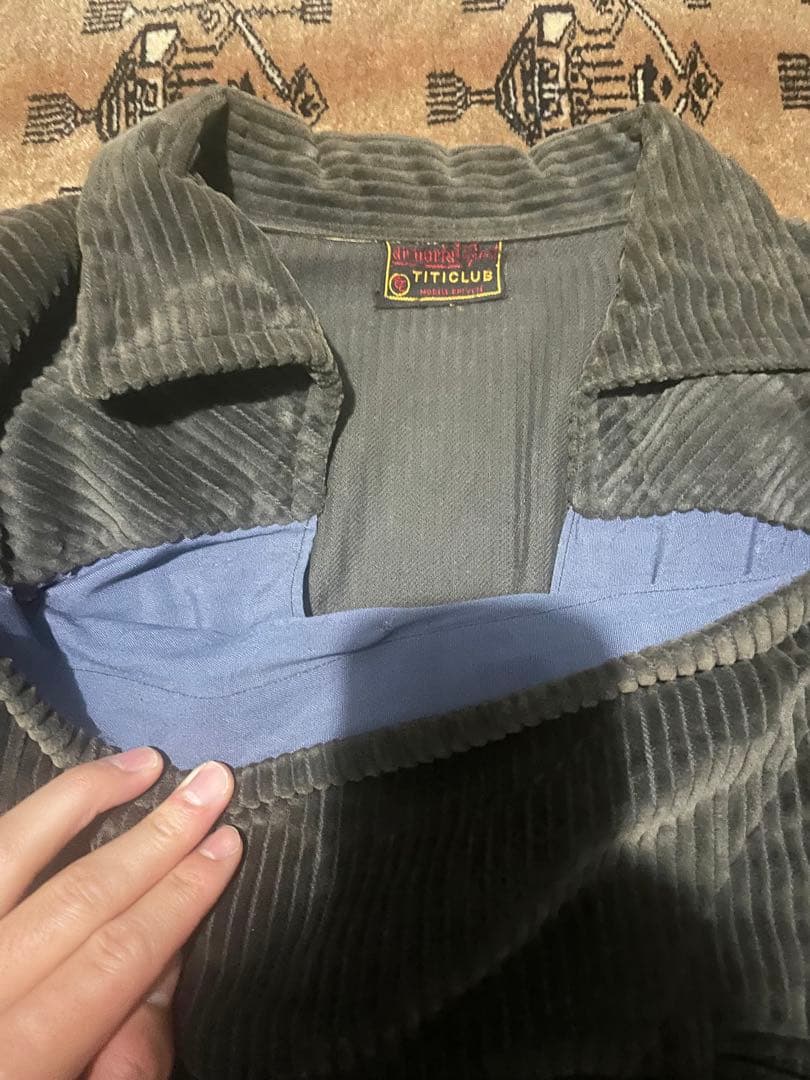 1960s フランス　ビンテージ　コーデュロイ　プルオーバージャケット　珍品