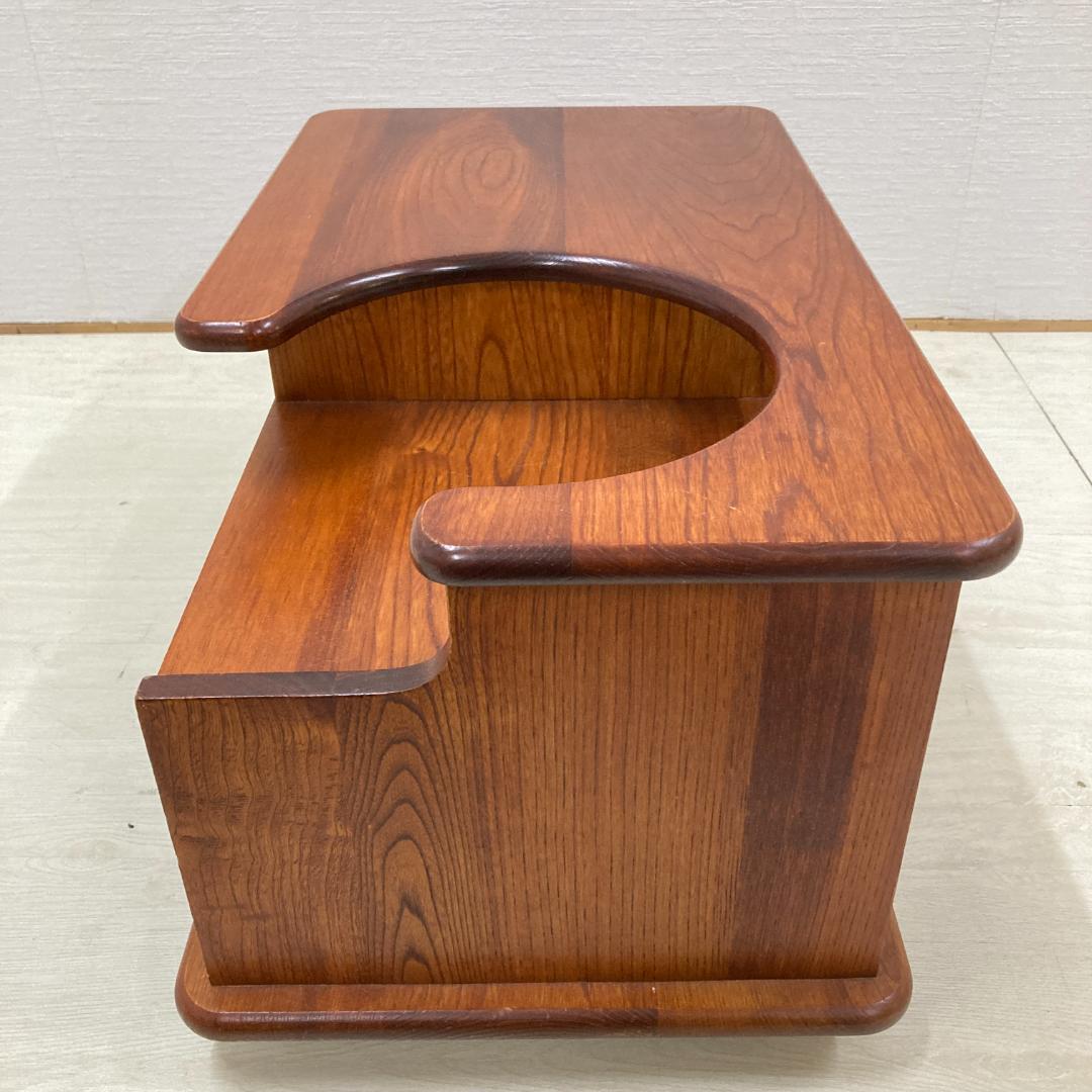 昭和レトロ 木製 お座敷ワゴン キャスター 引き出し収納 ポット台 ポットラック