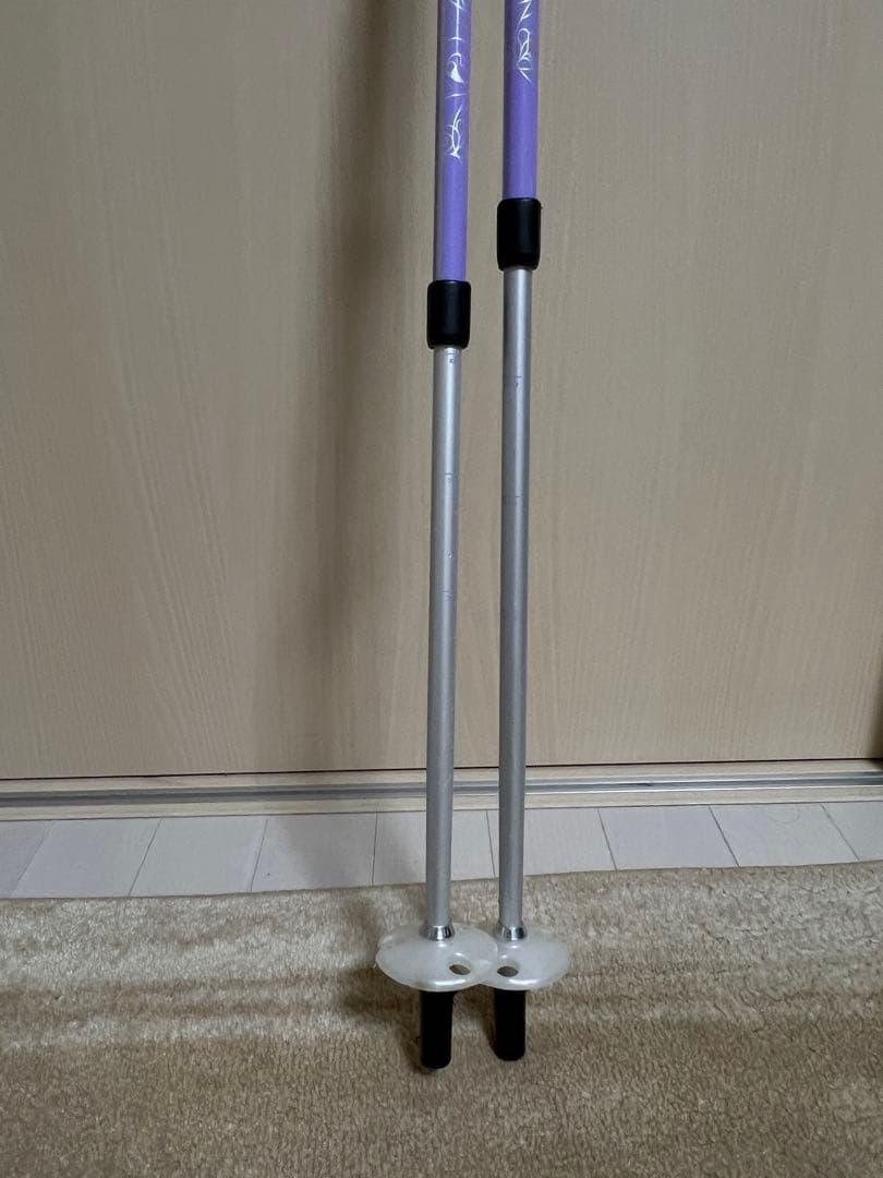 ロシニョールキッズ用スキー板120cmブーツ22cmストック70/105cm