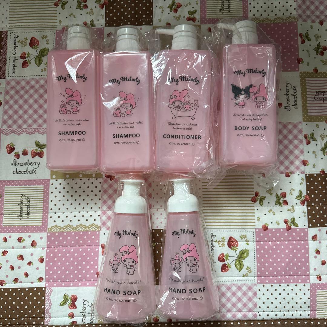 サンリオ　マイメロ.クロミ.シナモン.プリン.キキララ　ボトルセット　おまけ付き