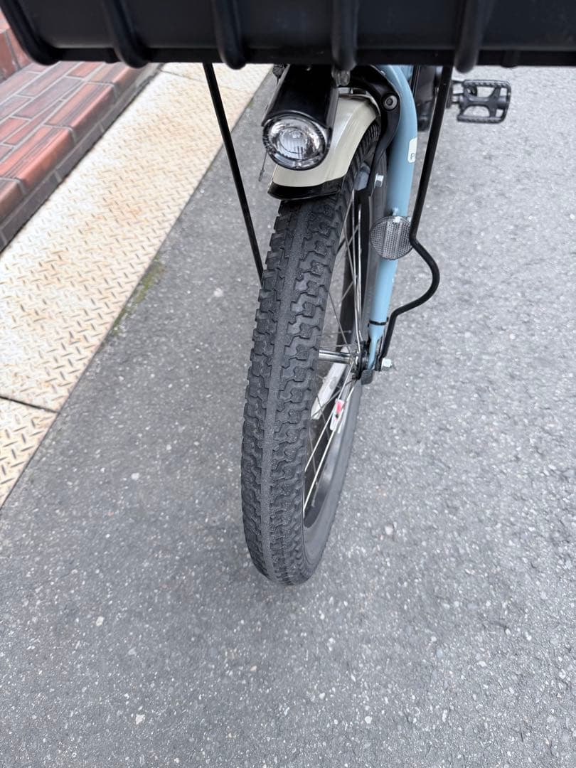 子供乗せ　ヤマハ　水色 電動アシスト自転車 チャイルドシート付き