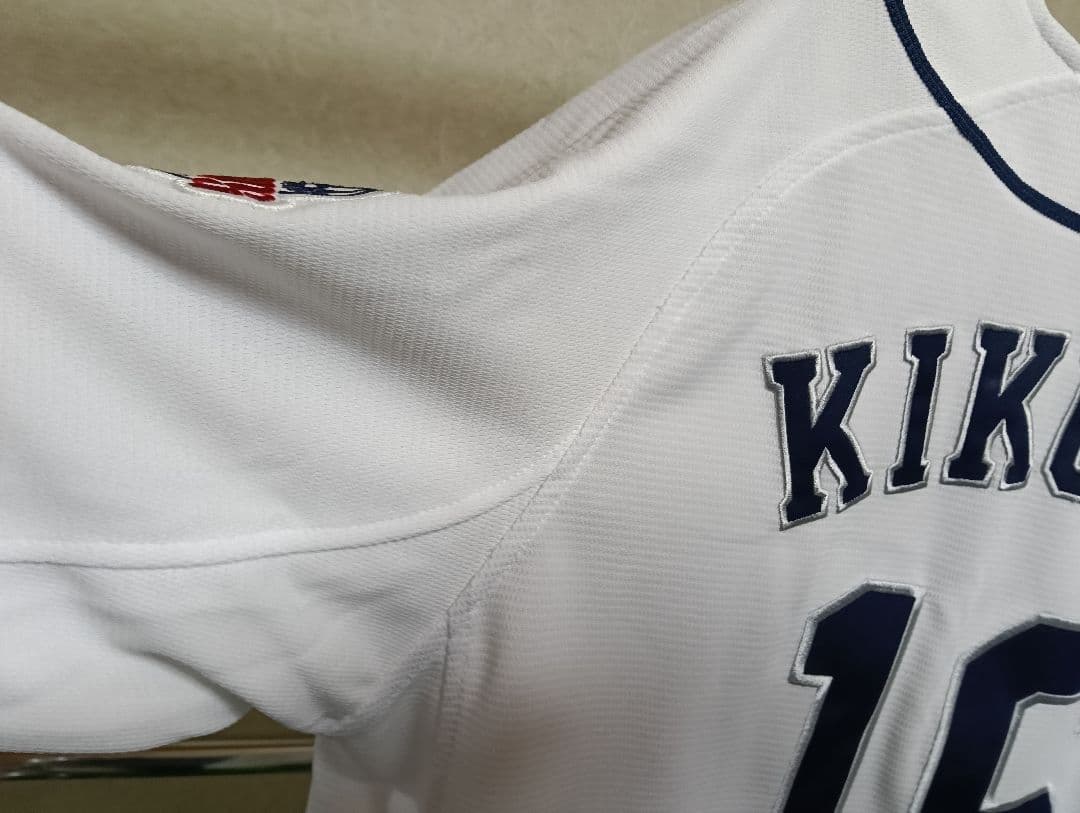 【美品】マジェスティック製 西武ライオンズ 菊池雄星 刺繍タイプユニフォーム M