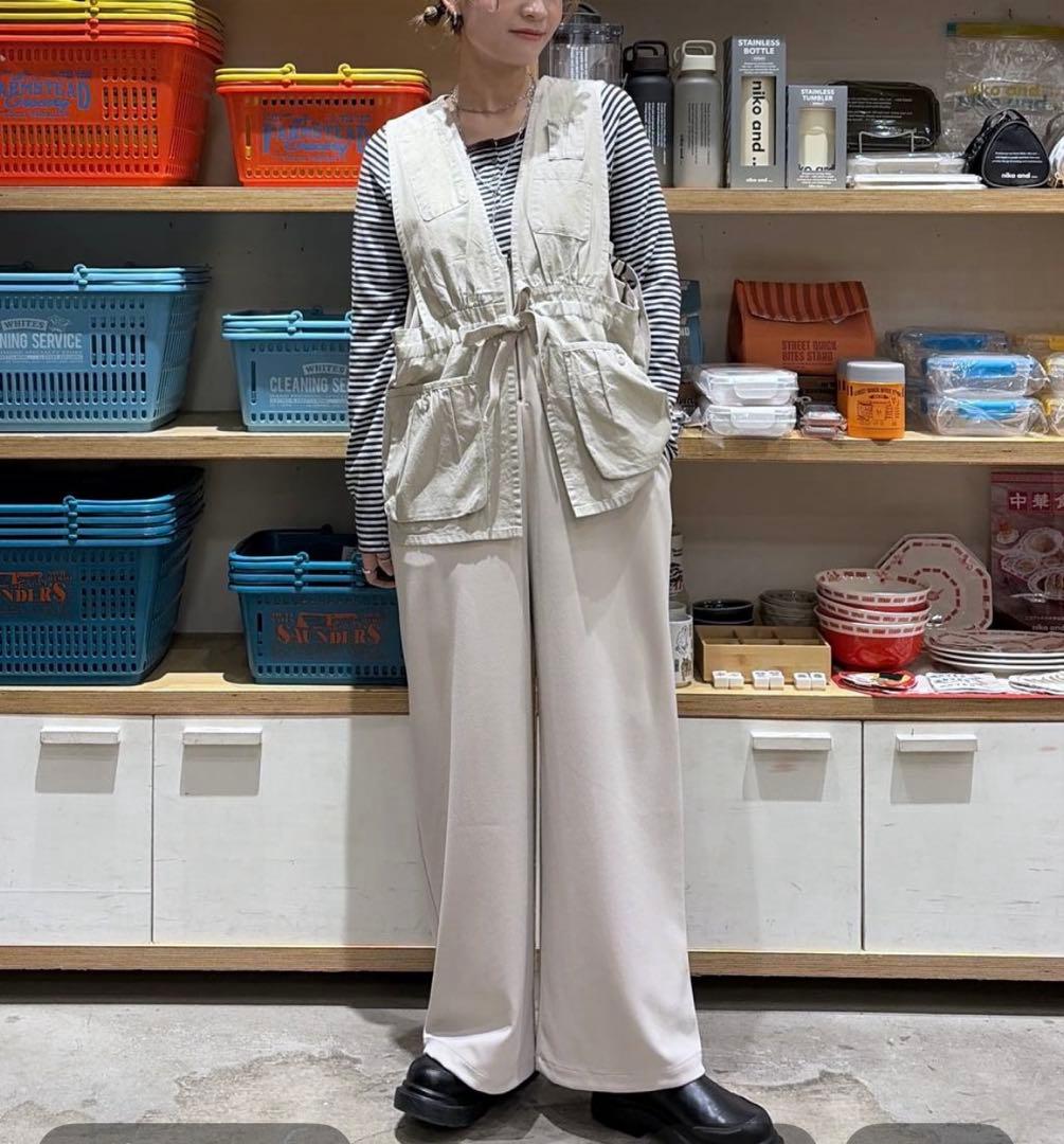 1度短時間着用 ニコアンド BOYS フィールドベスト