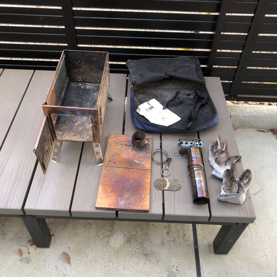 TOMOUNT超軽量薪ストーブ折りたたみ式2m煙突