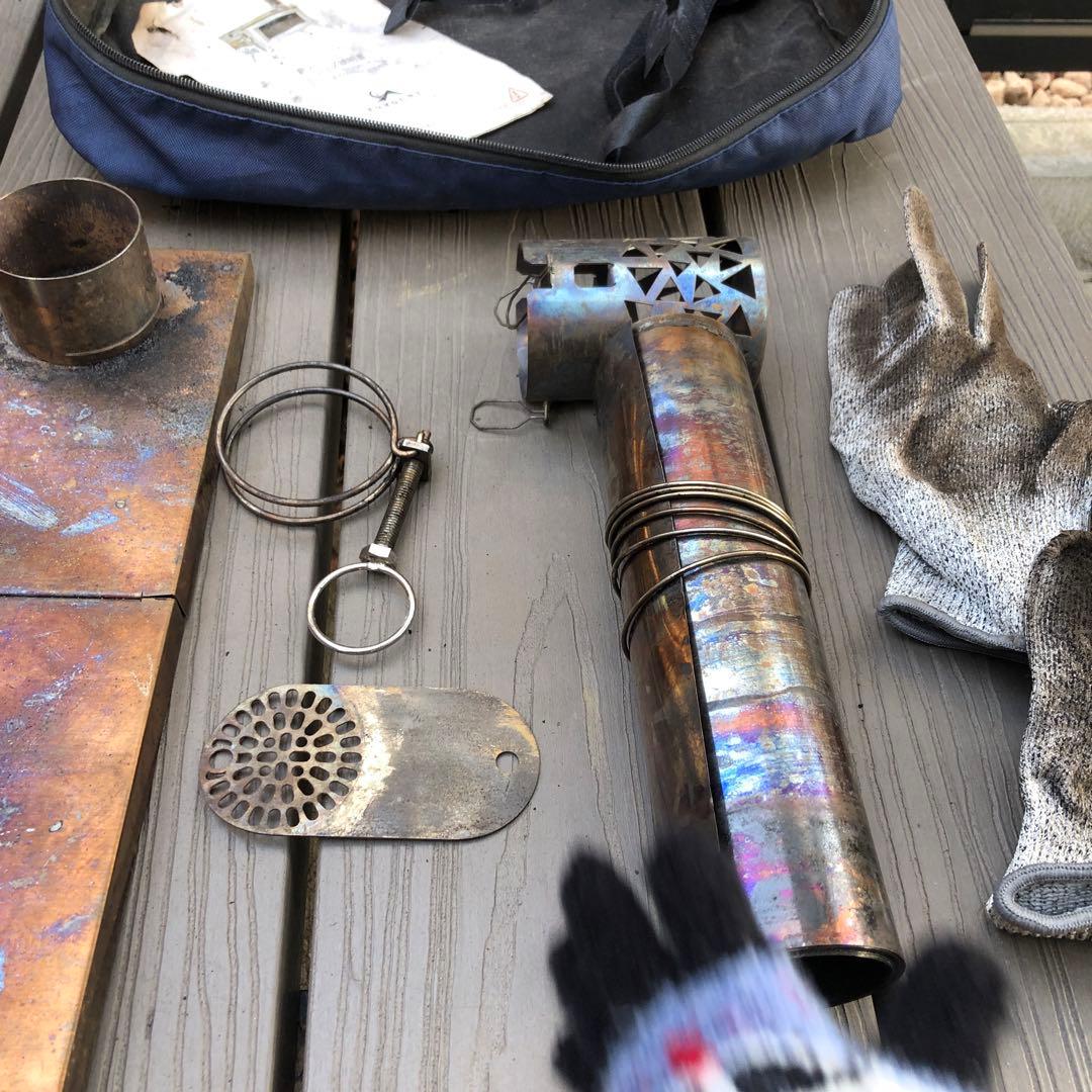 TOMOUNT超軽量薪ストーブ折りたたみ式2m煙突