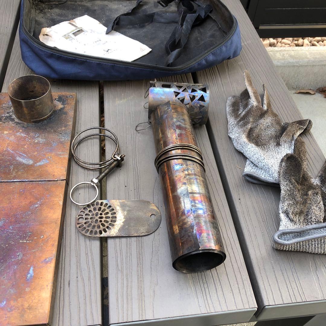 TOMOUNT超軽量薪ストーブ折りたたみ式2m煙突