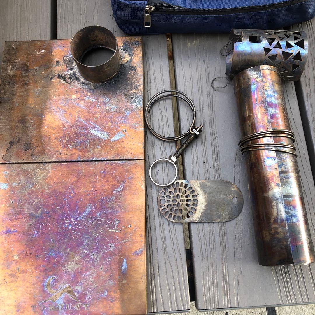 TOMOUNT超軽量薪ストーブ折りたたみ式2m煙突