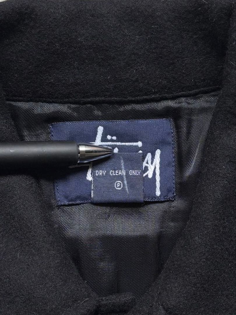 希少 90s OLD STUSSY ウール CPOジャケット 紺タグ M