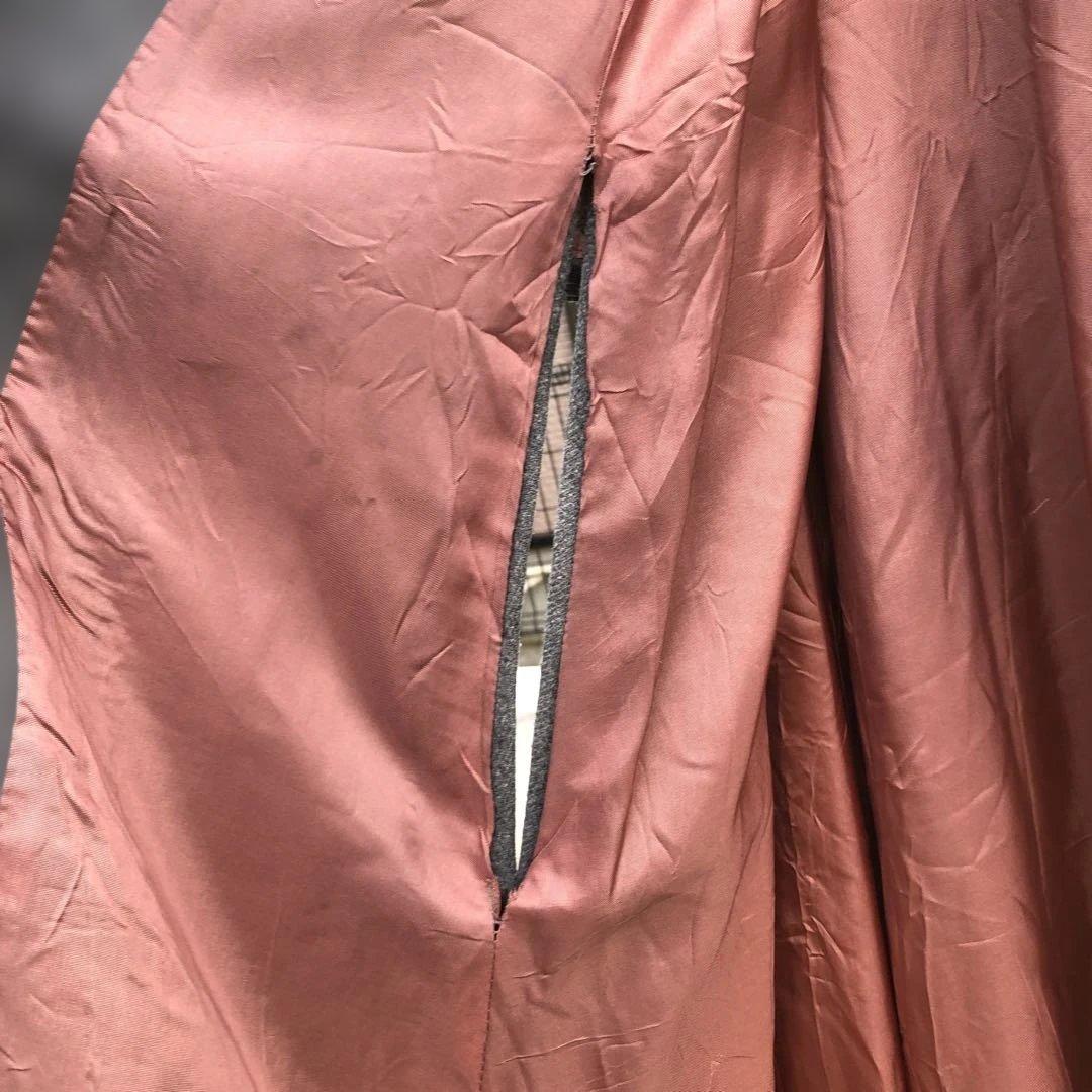 ヴィンテージ グレー ケープスタイル ロングコート