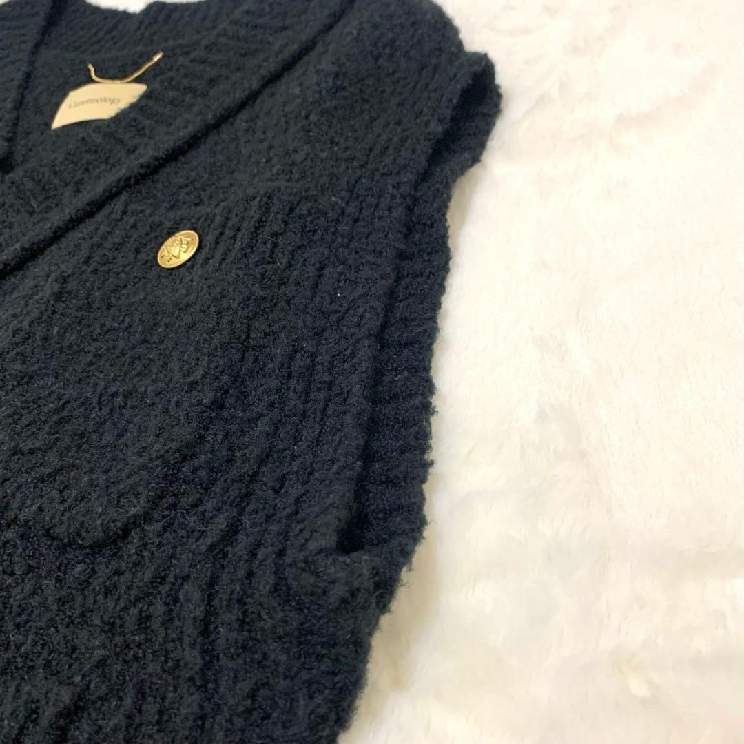 Kosami様 Curensology レリーフジャガードニットベスト 金ボタン