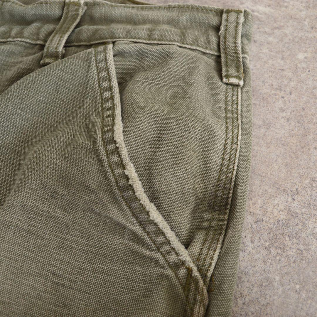 00s カーハート W36 ダック ワークパンツ ペインター フェード 襤褸