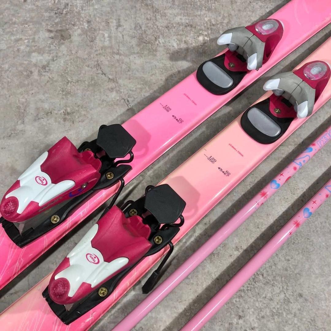 即乗り KAZAMA カザマ SPAX 120 ジュニア スキー セット キッズ