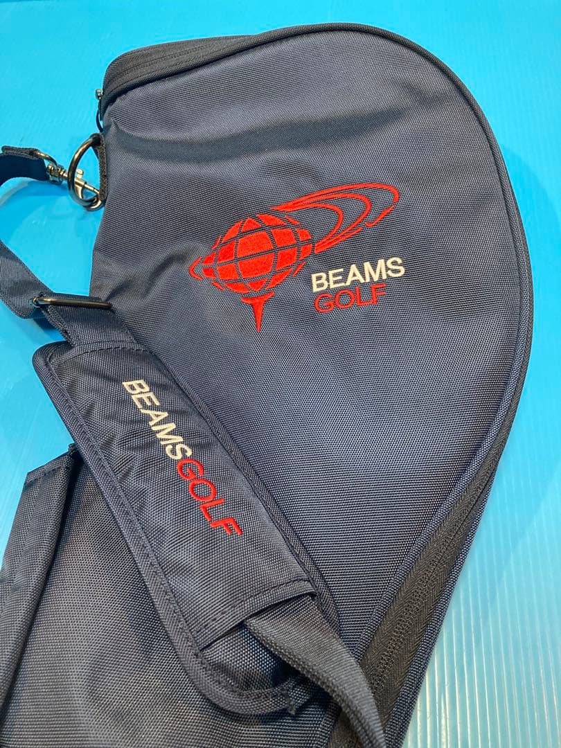 【超美品≒新品】BEAMS GOLF／ビームスゴルフ　クラブケース 色：紺×赤