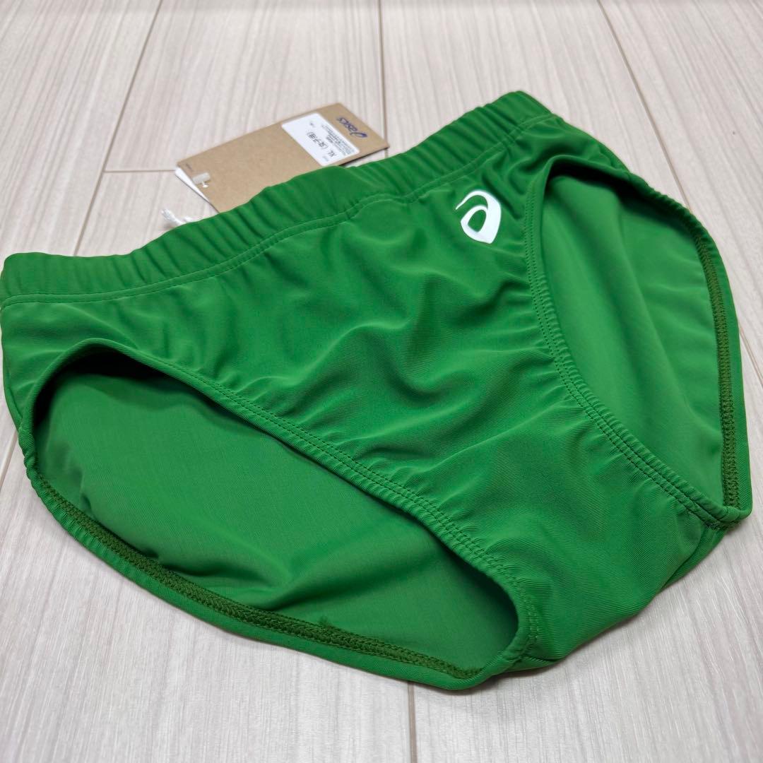 アシックス　女子陸上レーシングショーツ　アマゾングリーン単色　XLサイズ　新品