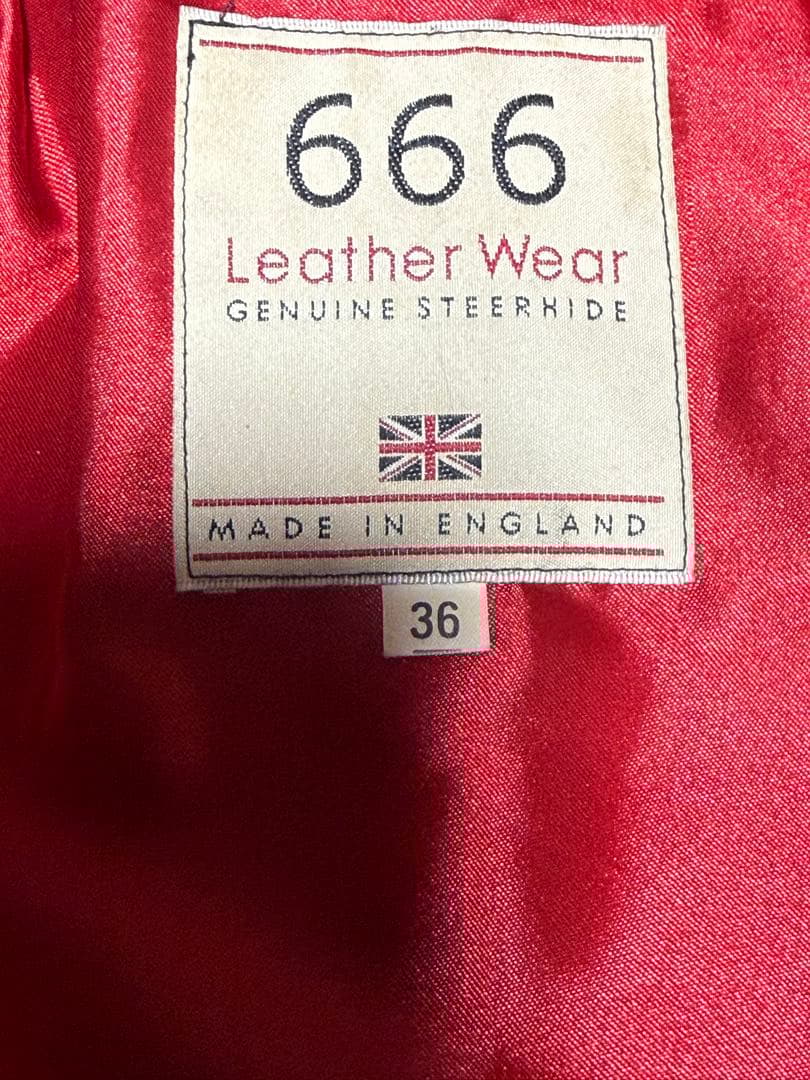 ★666★ライダース革ジャン サイズ36イギリスEngland製★