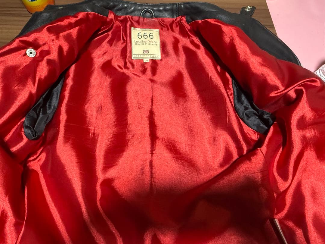 ★666★ライダース革ジャン サイズ36イギリスEngland製★