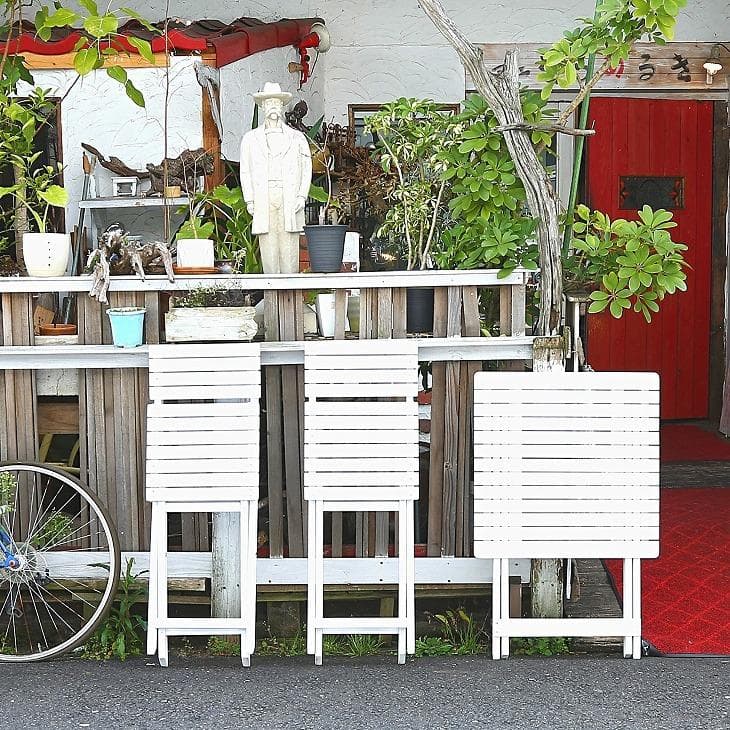 《新品・送料無料》ガーデン 3点セット　テーブル・チェアー×2　ホワイト