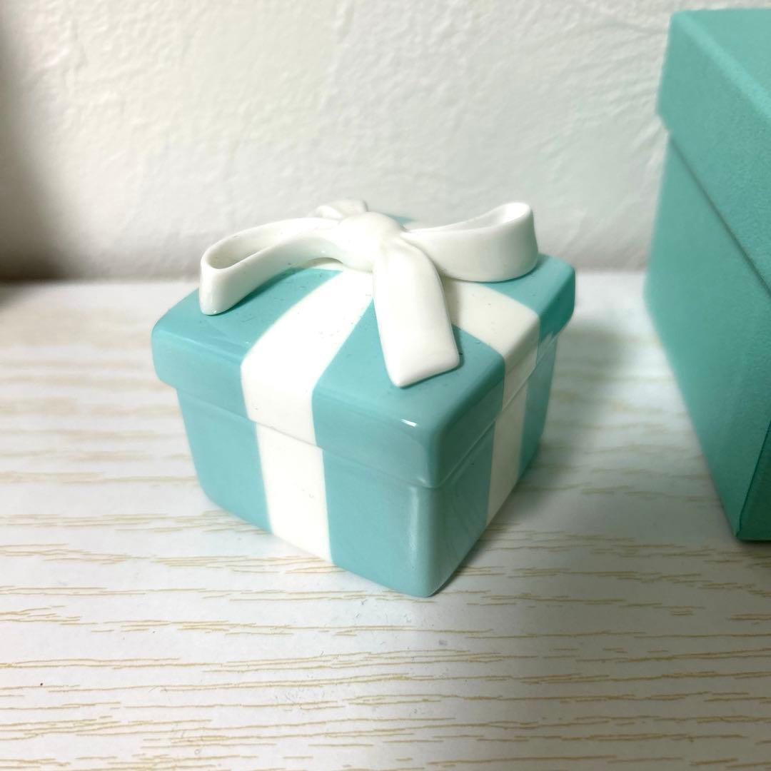 【稀少品未使用】ティファニー ミニブルーボウボックス