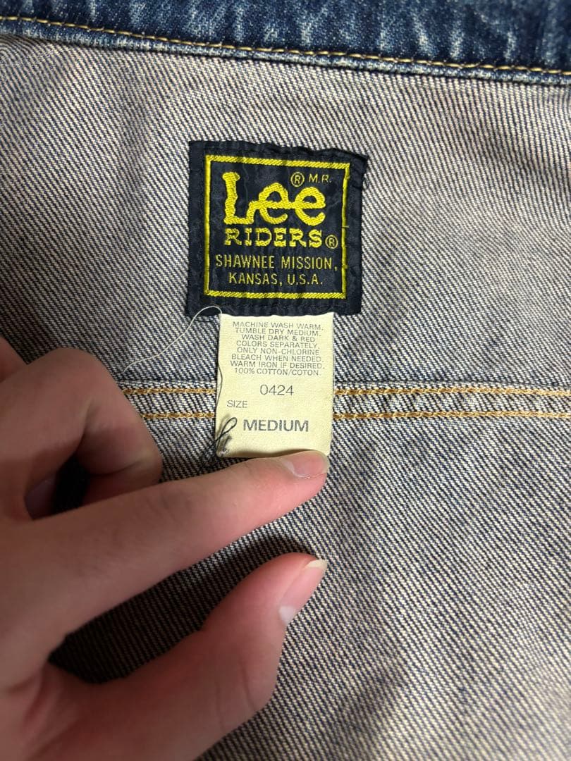 【古着】日本製 復刻モデルLee RIDERS 220 デニムジャケット M