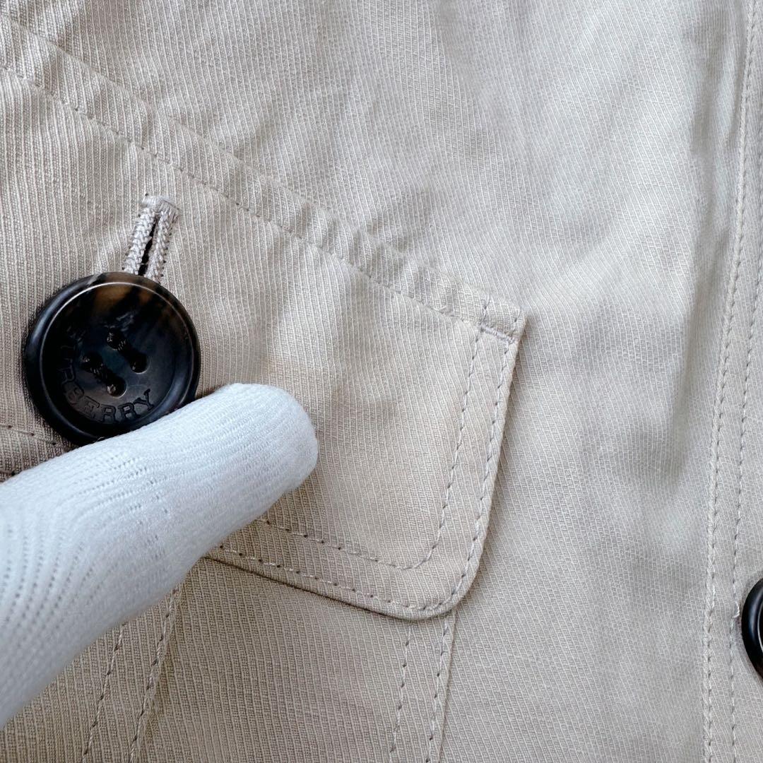 バーバリーロンドン ショート ジャケット ノバチェック トレンチ ケープ 38