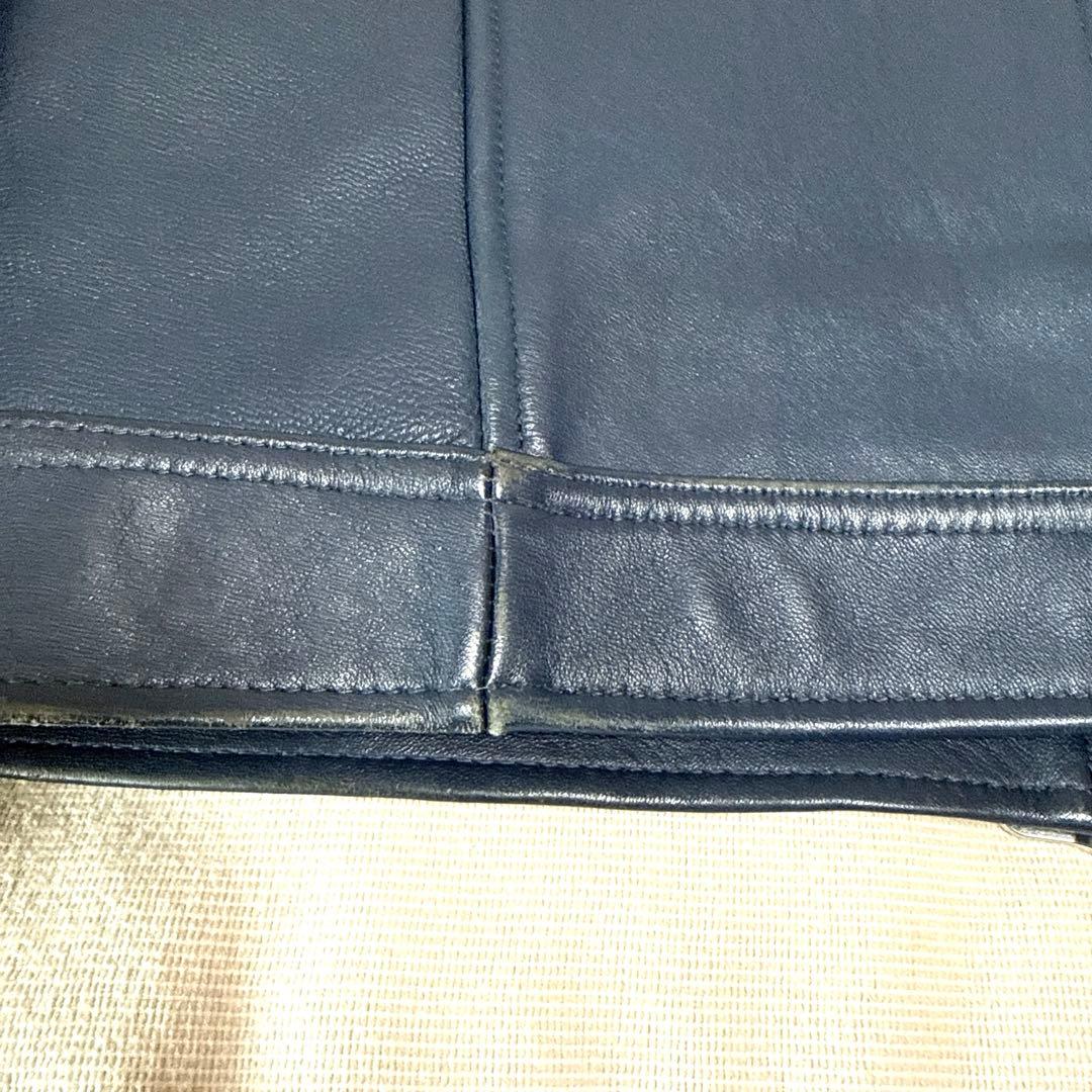 Rattle Trap 羊革シングルライダースネイビー　Mサイズ