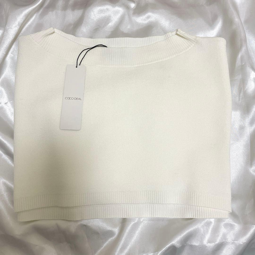 新品未使用☆完売 ココディール ニットセットチュールティアードワンピース オフ