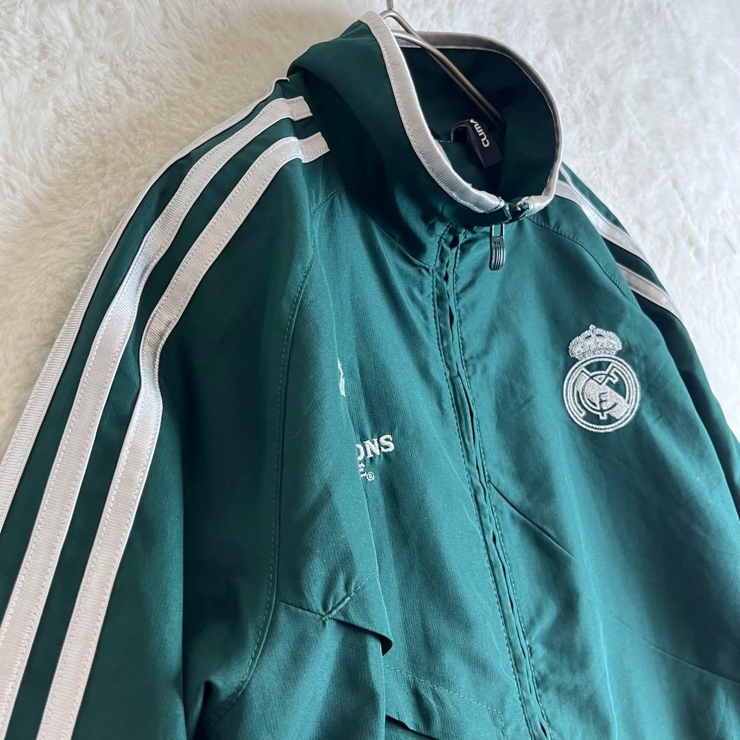 【美品】adidas レアル マドリード トラックジャケット グリーン 160