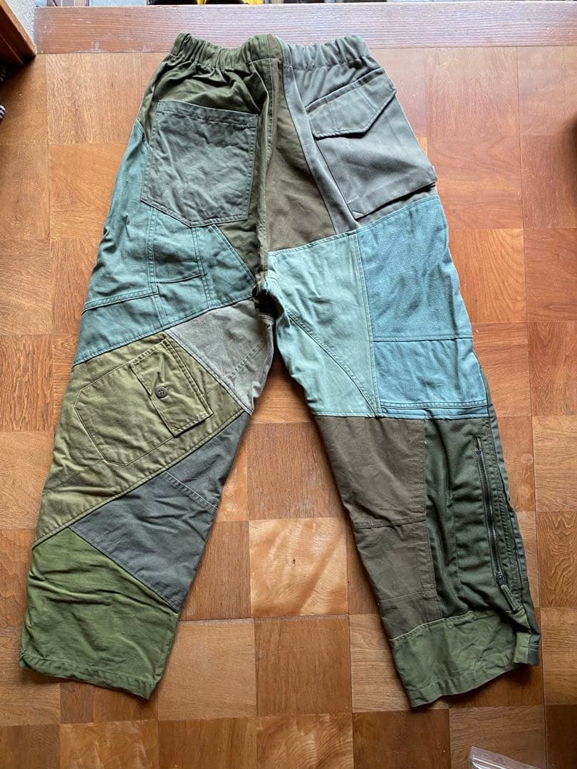 Johnbull Private labo ミリタリーパッチワークパンツ
